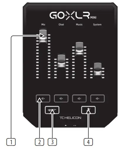TCHELICOM GO XLR MINI - Controls 1