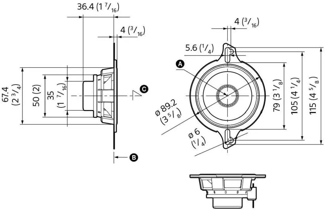 SONY XS 163ES 3 Way Component Speaker - Fig 3