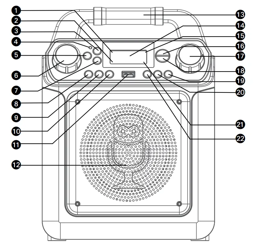 Singing-Machine-SML652B-KHDMI-Groove-Mini-Portable-Karaoke-System-4