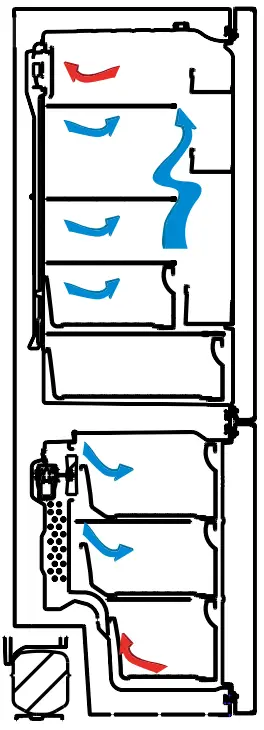 smeg FC18EN1X Frost Free Fridge Freezer - Fig 10