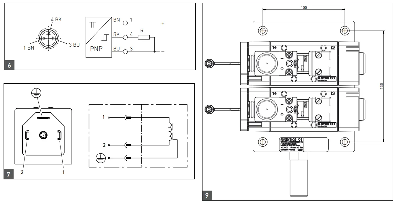 AVENTICS IS12-PD-ISO 5599-1 Double Valve Taille 2 - Fig3