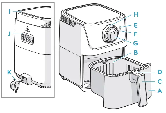 Electrolux E5AF1-4GB Create 5 Air Fryer - fig