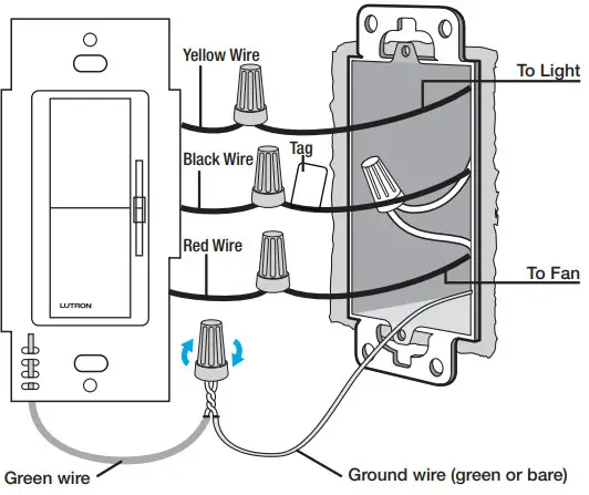 LUTRON DIVA Fan SpeedLight Switch -