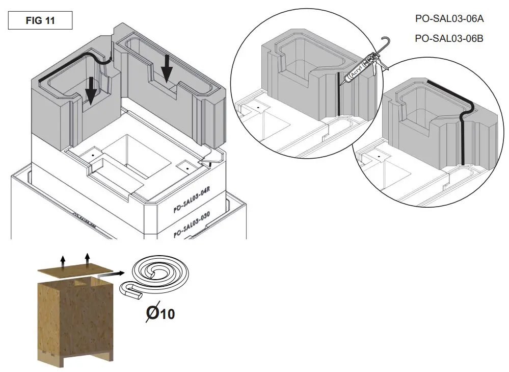Nordpeis Salzburg C Basic Heat Retaining Fire with Angled Glass - Figure 15