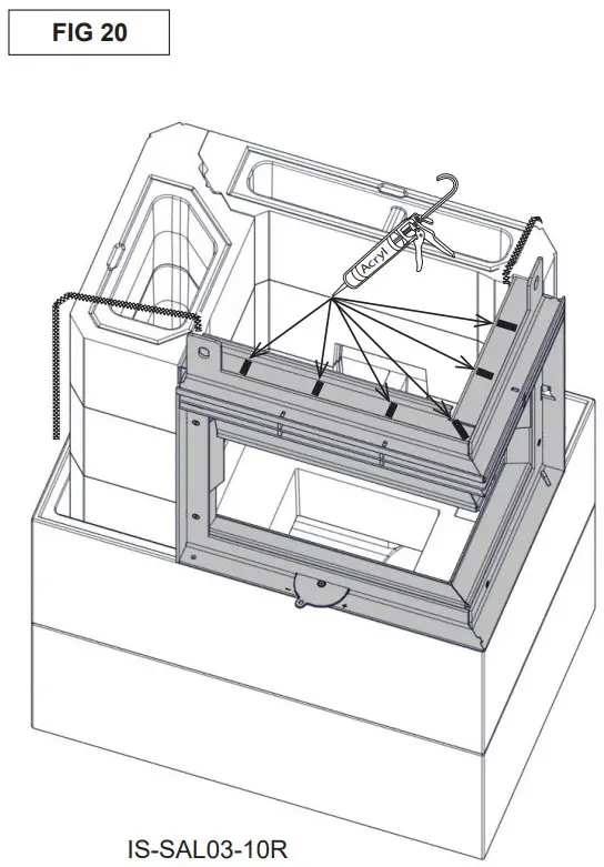 Nordpeis Salzburg C Basic Heat Retaining Fire with Angled Glass - Figure 22