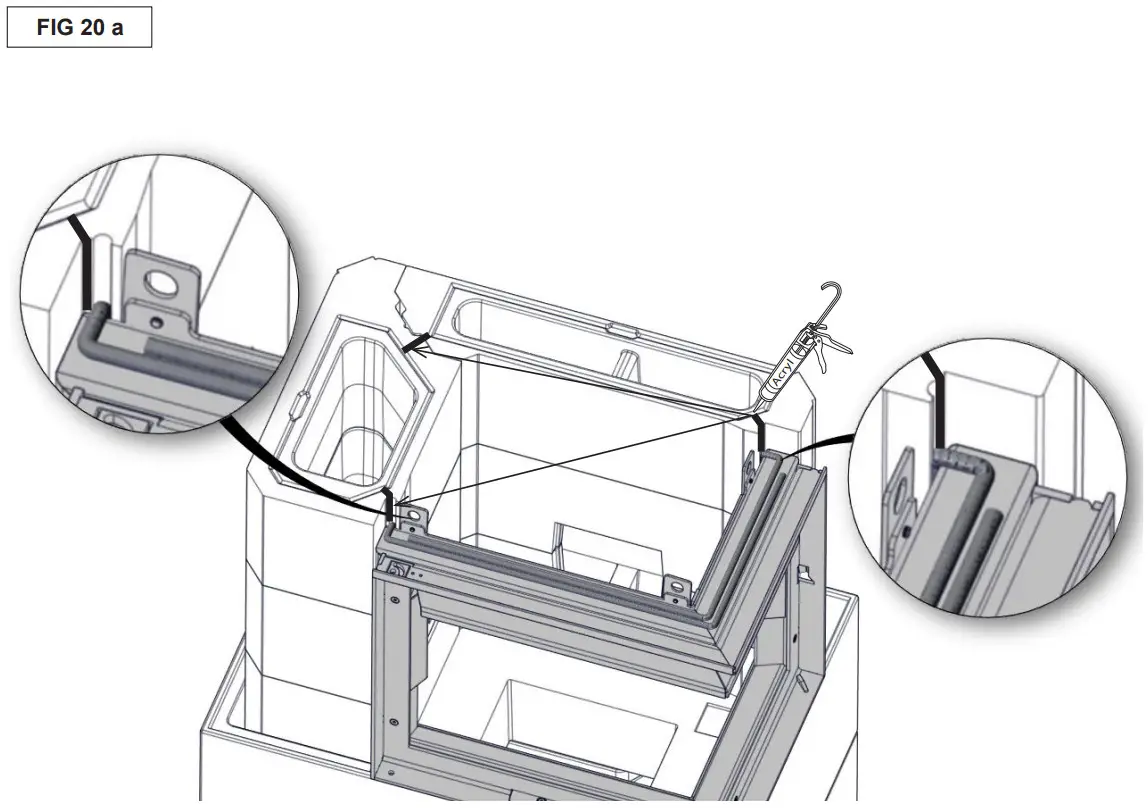 Nordpeis Salzburg C Basic Heat Retaining Fire with Angled Glass - Figure 23