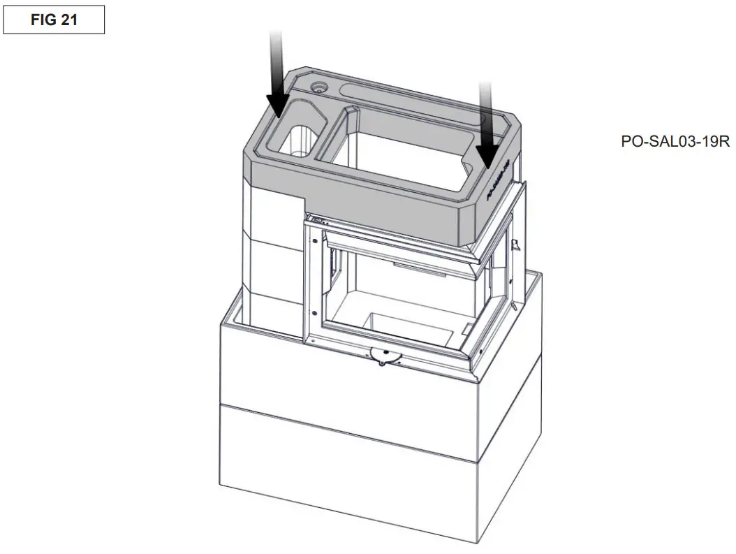 Nordpeis Salzburg C Basic Heat Retaining Fire with Angled Glass - Figure 24