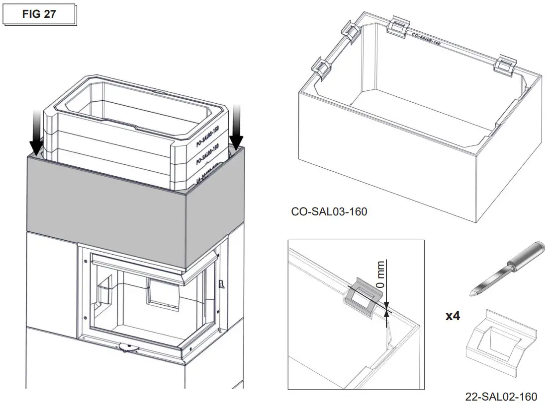 Nordpeis Salzburg C Basic Heat Retaining Fire with Angled Glass - Figure 32