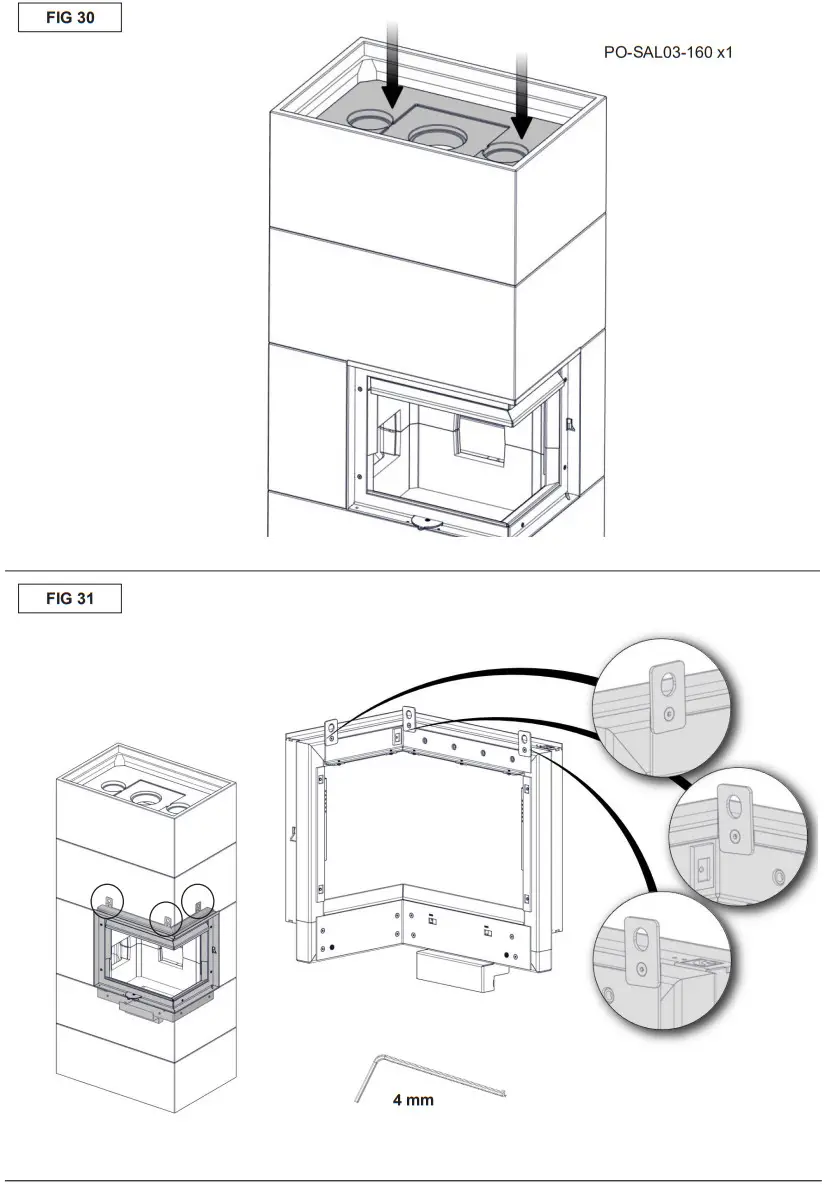 Nordpeis Salzburg C Basic Heat Retaining Fire with Angled Glass - Figure 38