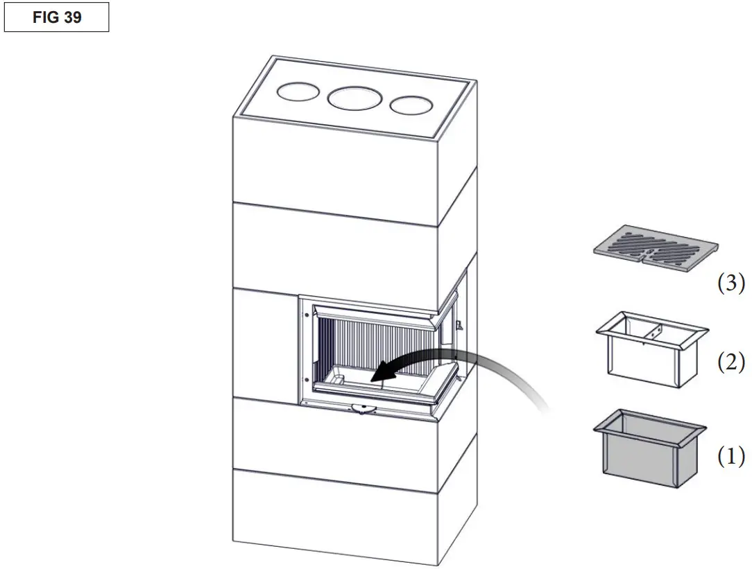 Nordpeis Salzburg C Basic Heat Retaining Fire with Angled Glass - Figure 49
