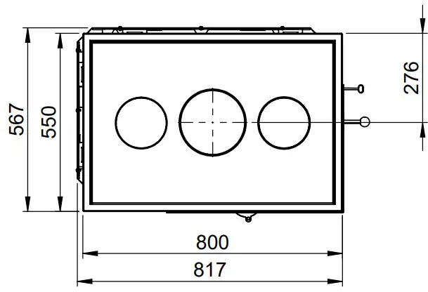 Nordpeis Salzburg C Basic Heat Retaining Fire with Angled Glass - Figure 5