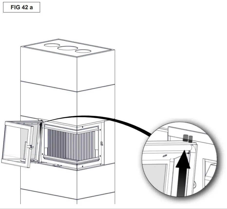 Nordpeis Salzburg C Basic Heat Retaining Fire with Angled Glass - Figure 53