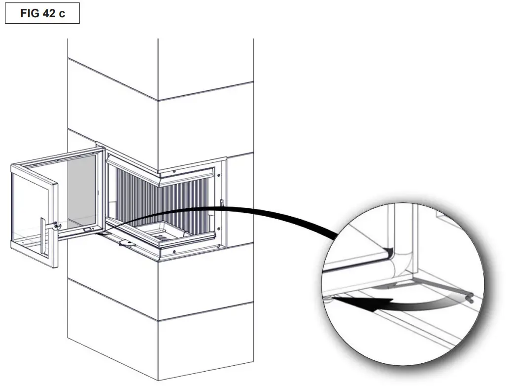Nordpeis Salzburg C Basic Heat Retaining Fire with Angled Glass - Figure 55