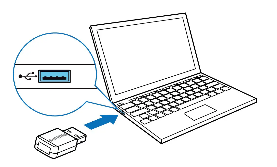 Philips AirBridge (ACC4100 - Connect the AirBridge to your compute