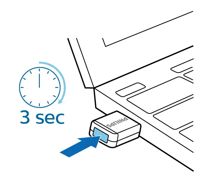 Philips AirBridge (ACC4100 - Pairing button