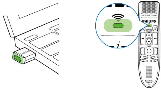 Philips AirBridge (ACC4100 - SpeechMike automatically connects