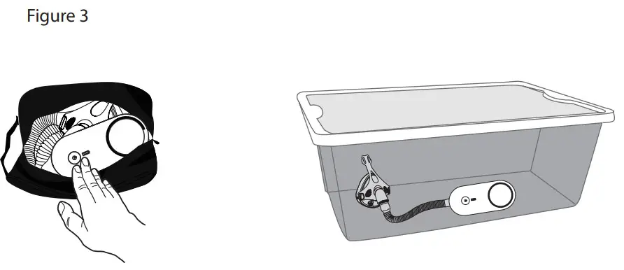 Purify - CPAP Mask shown attached to Purify O3 Elite 1