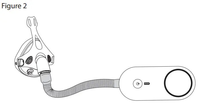 Purify - CPAP Mask shown attached to Purify O3 Elite