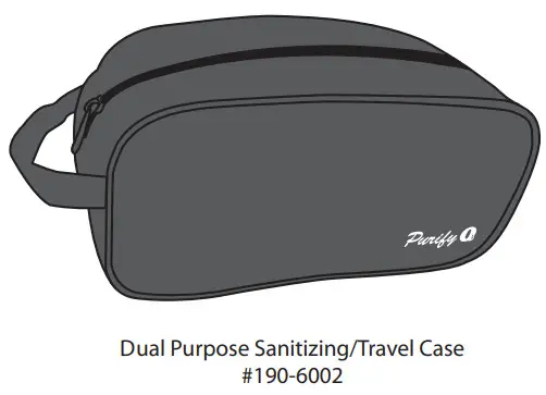 Purify - Dual Purpose SanitizingTravel Case