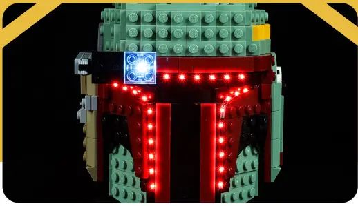 GAME OF BRICKS 75277 Light Kit for Boba Fett Helmet-FIG1