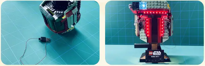 GAME OF BRICKS 75277 Light Kit for Boba Fett Helmet-FIG11