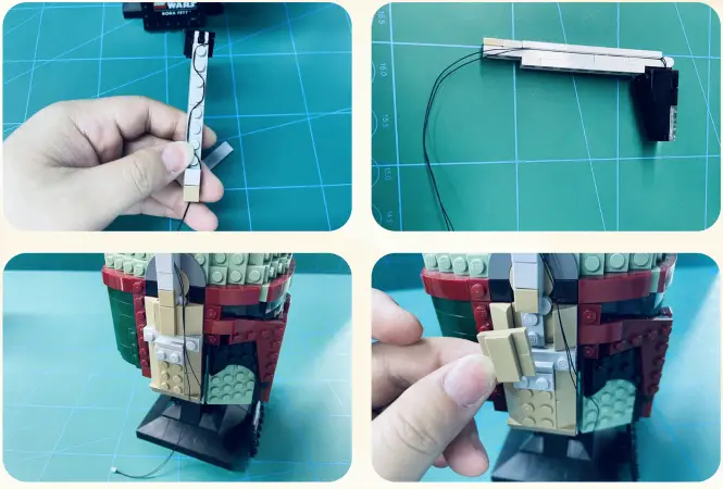 GAME OF BRICKS 75277 Light Kit for Boba Fett Helmet-FIG4