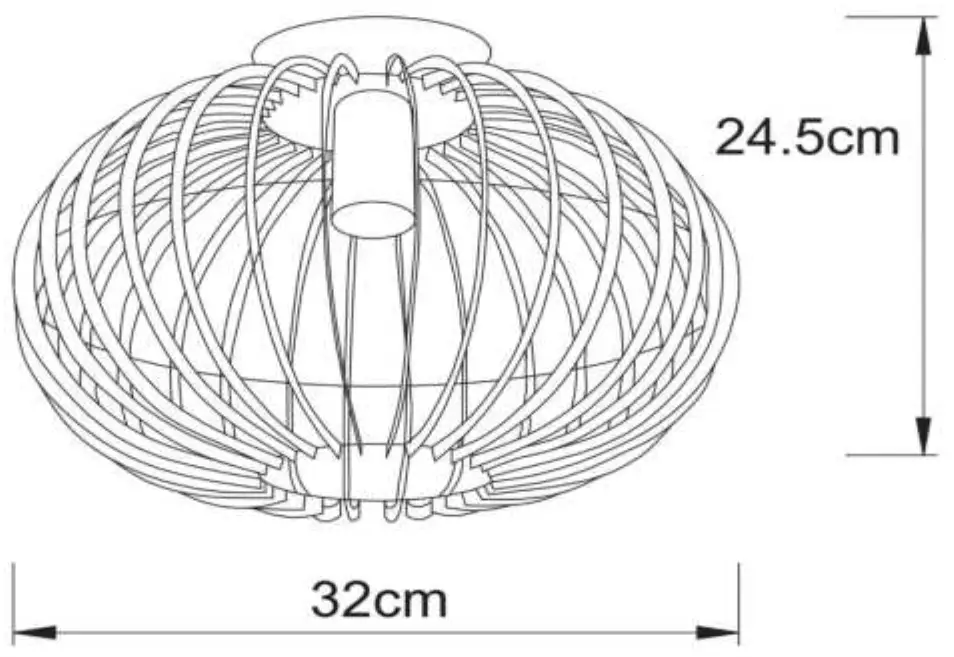 LUCIDE 78199 REDA Flush Ceiling Light - REDA