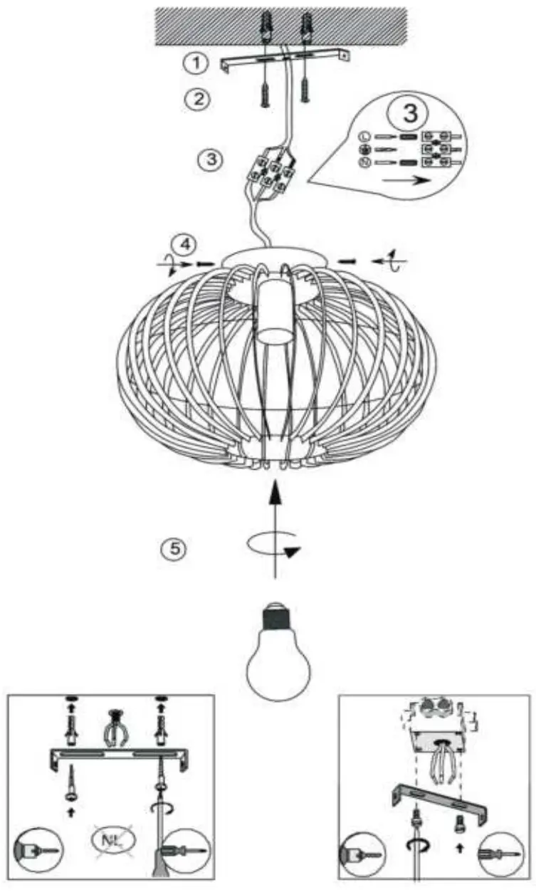 LUCIDE 78199 REDA Flush Ceiling Light - REDA1