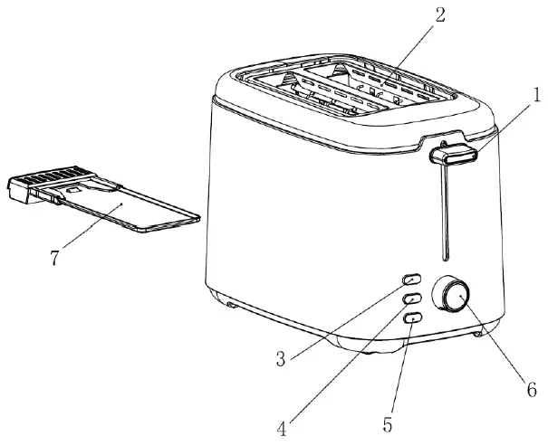 cookworks-TA01310A-GS-Plastic-2-Slice-Toaster-fig-1