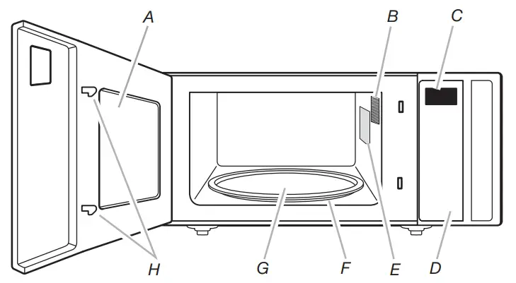 Whirlpool WMC30311LB Microwave Oven - fig 1