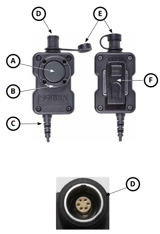 SORDIN PTT Single Com Splash Proof-fig4