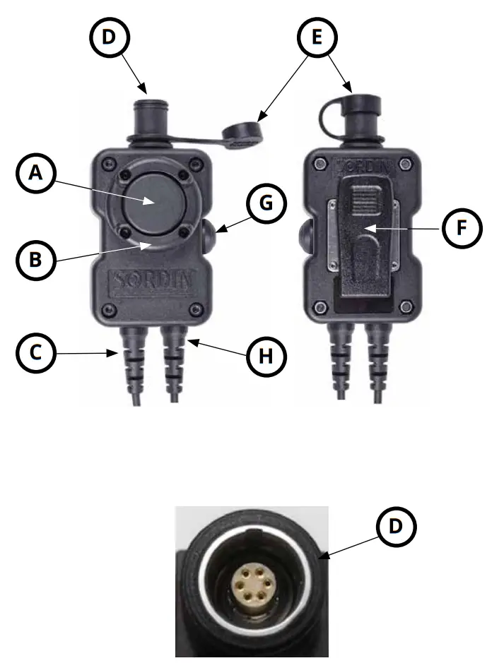 SORDIN PTT Single Com Splash Proof-fig5