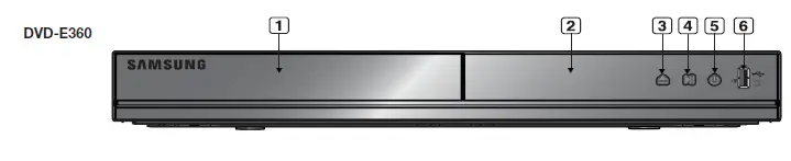 Samsung DVD-E360 Region Free DVD Player with USB 1