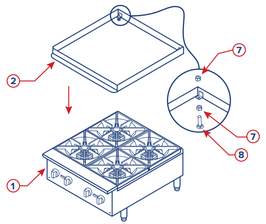 ASSURE Add On Griddle, Broiler -
