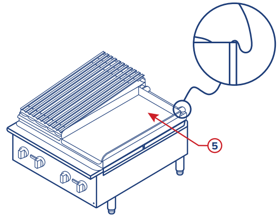 ASSURE Add On Griddle, Broiler - STEP 3A