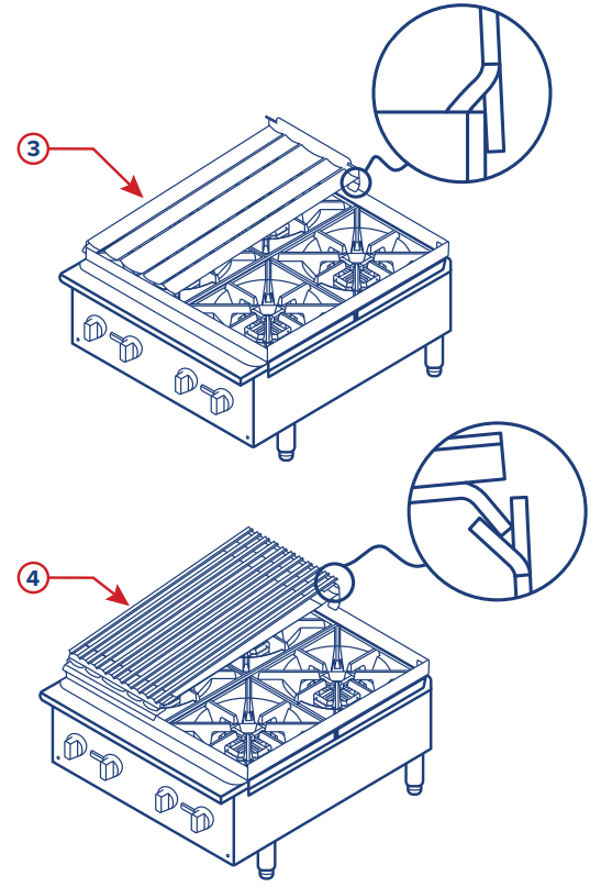 ASSURE Add On Griddle, Broiler - STEP 3B