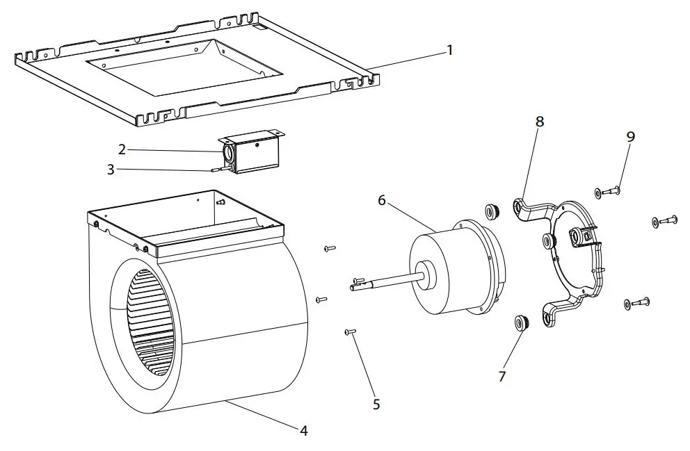 MITSUBISHI ELECTRIC PVFY-P08 Air Conditioners Owner's Manual - BLOWER PARTS