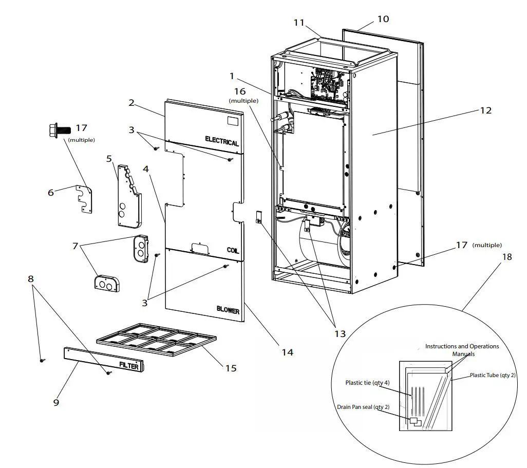 MITSUBISHI ELECTRIC PVFY-P08 Air Conditioners Owner's Manual - EXTERNAL PARTS