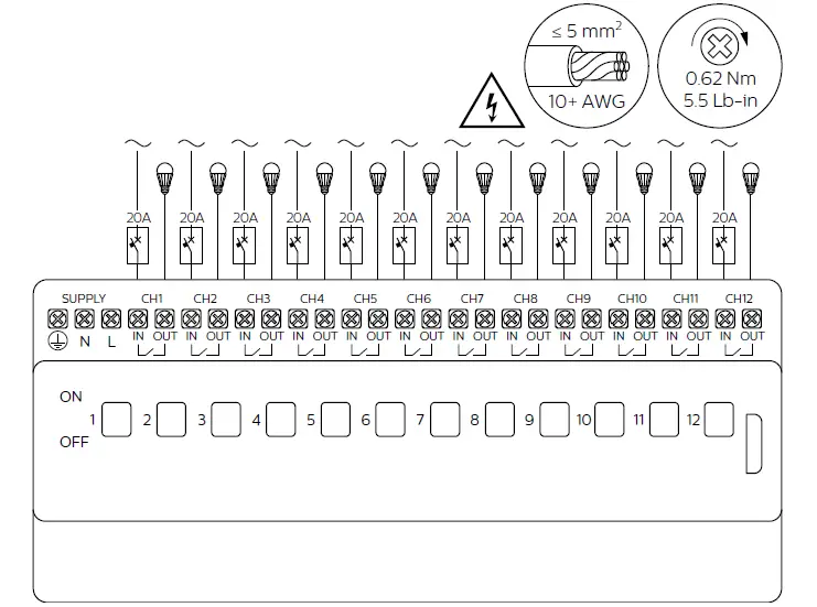 PHILIPS-DDRC1220FR-GL-12-Channel-Relay-Controller-FIG-5