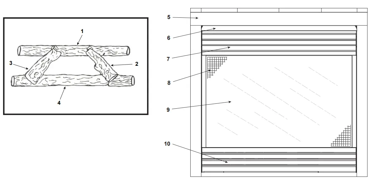 heatilator GC200E Gas Fireplace Repair Parts fig
