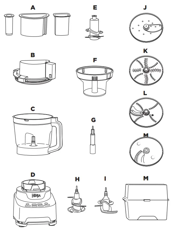 NINJA NF700C Series Professional XL Food Processor - Fig 1