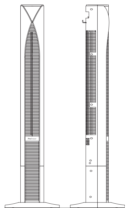 ProBreeze PB F16 US 46 Inch Tower Fan-