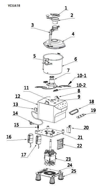 ggmgastro VCUA18G Bowl Cutter - fig2