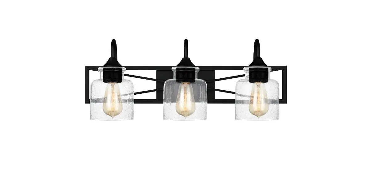 Quoizel Bart8624mbk Bartley 24 In. 3-light Matte Black Vanity Light Installation Guide