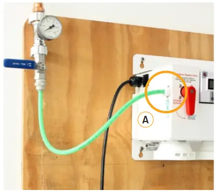 PENTAIR BWS350 Reverse Osmosis (Ro) System With Tank - feedwater inlet