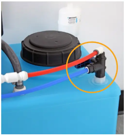 PENTAIR BWS350 Reverse Osmosis (Ro) System With Tank - inlet of the tank inlet