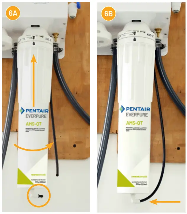 PENTAIR BWS350 Reverse Osmosis (Ro) System With Tank - reject tubing