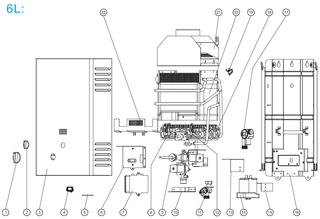 mary G6FNG Gas Tankless Water Heater fig 2