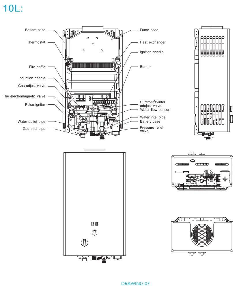 mary G6FNG Gas Tankless Water Heater fig 3