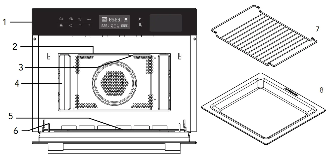 kleenmaid SMC4530 Steam Microwave Convection Oven - fig 2